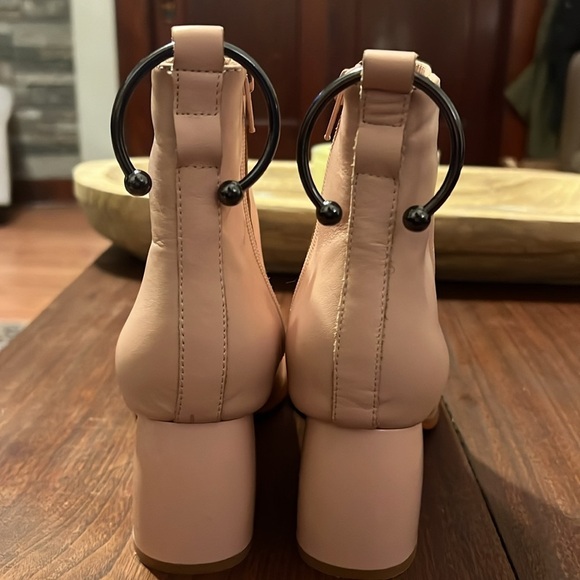 Nude Jaggar Bull Ring Ankle Booties - Picture 4 of 6